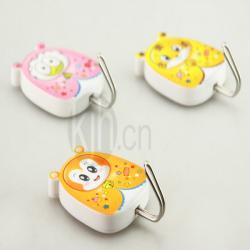 萌娃卡通強(qiáng)力粘鉤3個