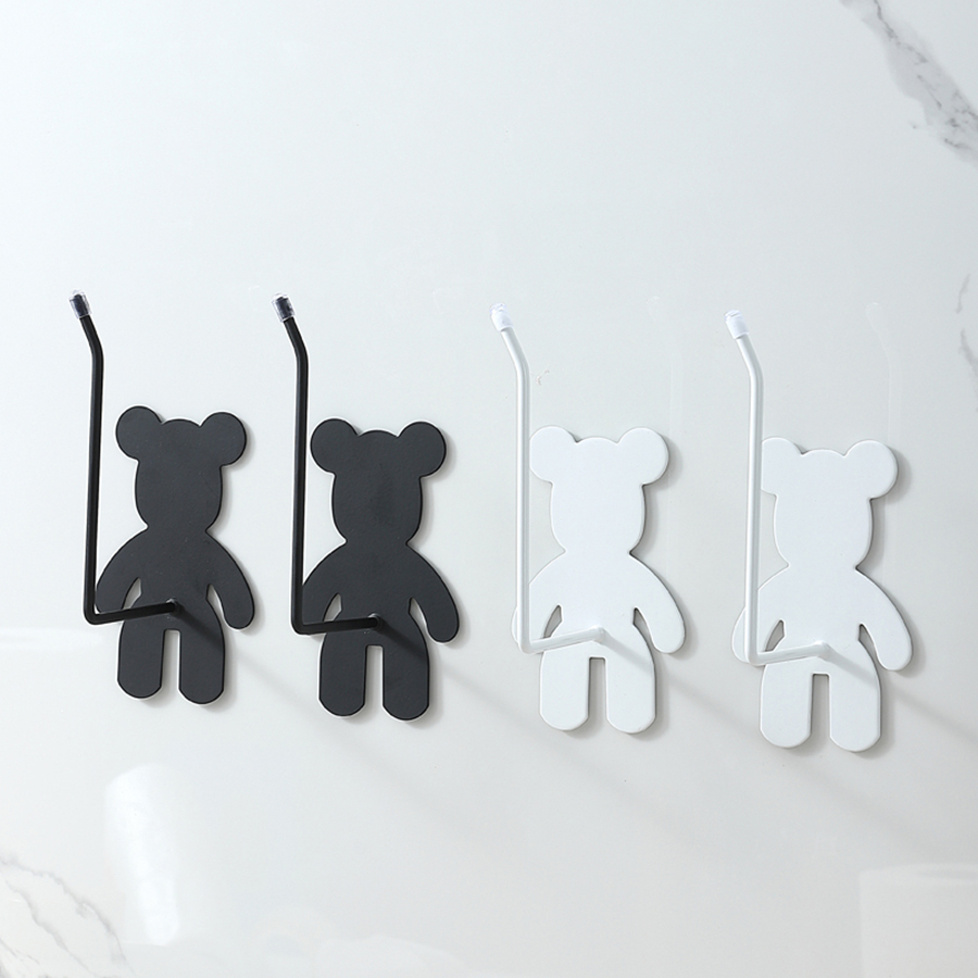 鐵藝卡通置物架(黑熊/