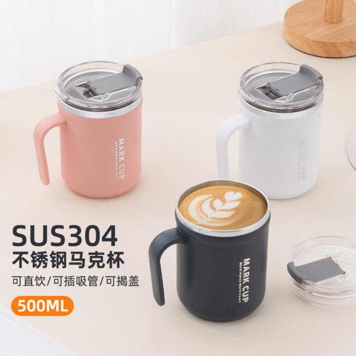 帶手提商務馬克杯500m