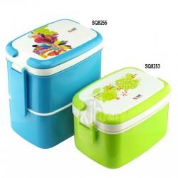 長方型手提飯盒、雙層