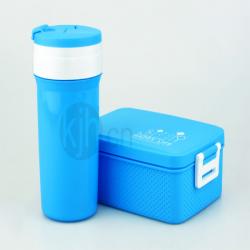 雅軒樂(lè)彩飯盒水壺套裝