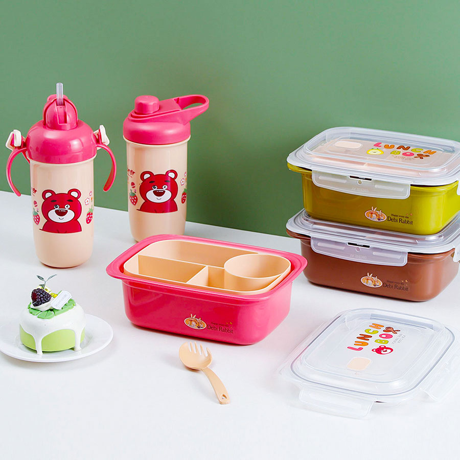 微波雙層便當盒/飯盒